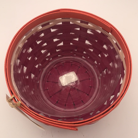 NWT Longaberger 2011 Summer Lovin' Small Ware Basket w/Liner Signed & Dated - Picture 3 of 12